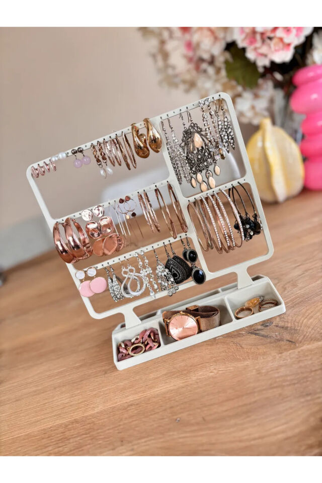 Takı Organizer Standı Mücevher Aksesuar Çantası Yüzük Küpe saat Düzenleyici