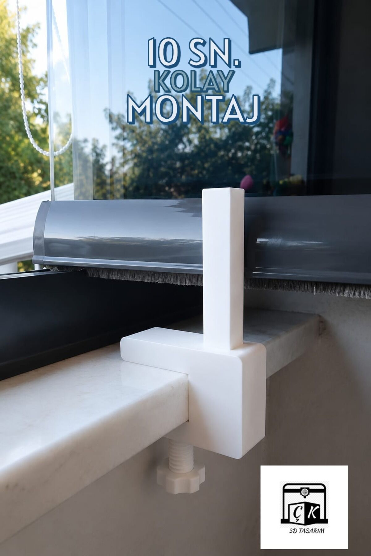 Cam Balkon Cam Sabitleme Plastik Stoper KOLAY MONTAJ
