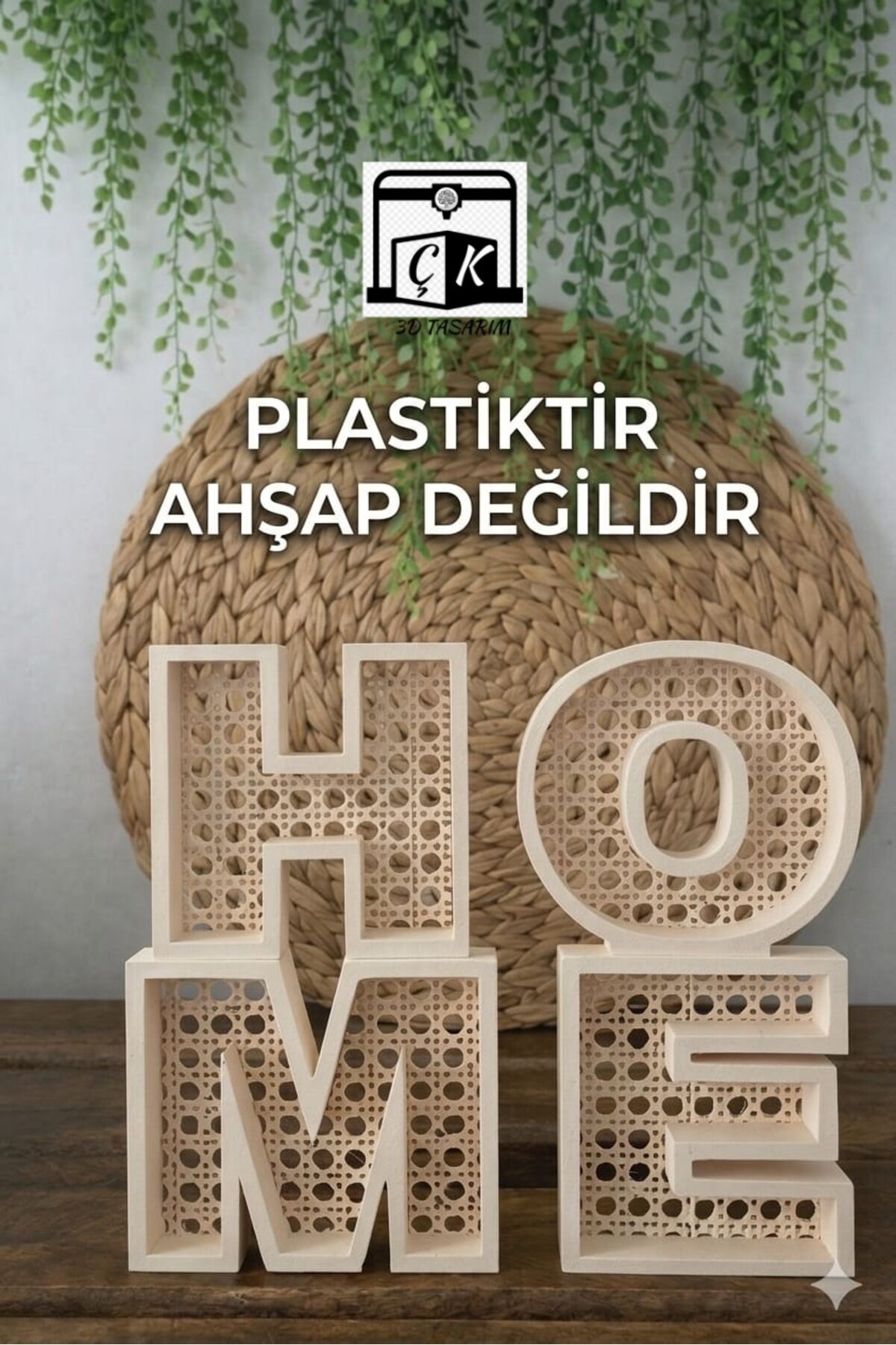 HOME Yazılı Dekoratif Obje