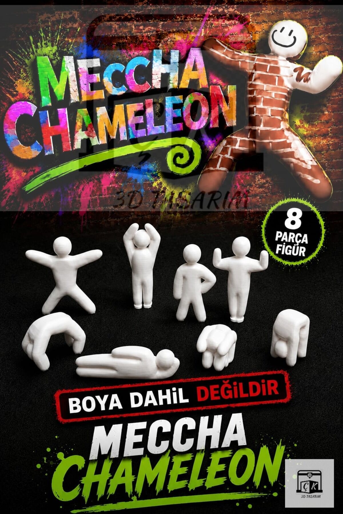 MECCHA CHAMELEON 8 PARÇA Saklambaç Oyunu