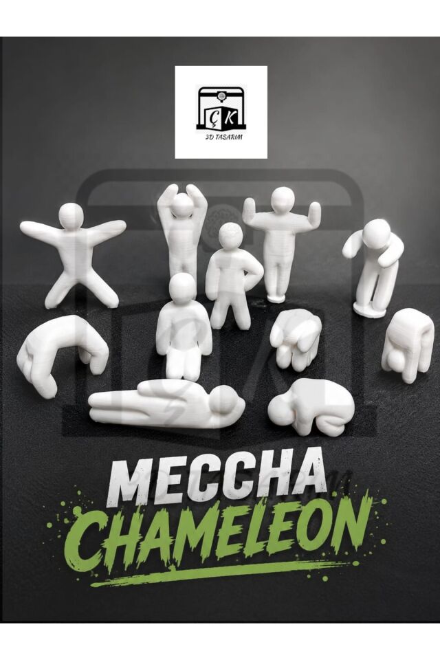 MECCHA CHAMELEON 12 PARÇA (BOYALI)Saklambaç Oyunu